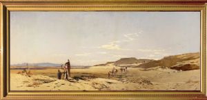 Hermann Corrodi - Caravan in the desert